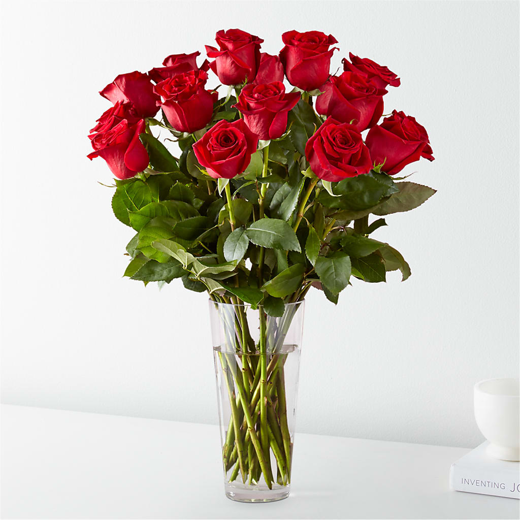 Long Stem Red Rose Bouquet – YOUNG'S GREENHOUSE & FLOWER SHOP, Fort Wayne IN