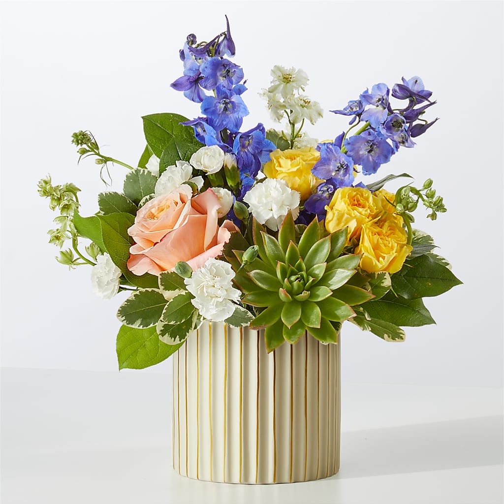 Cobalt Reverie Bouquet – YOUNG'S GREENHOUSE & FLOWER SHOP, Fort Wayne IN