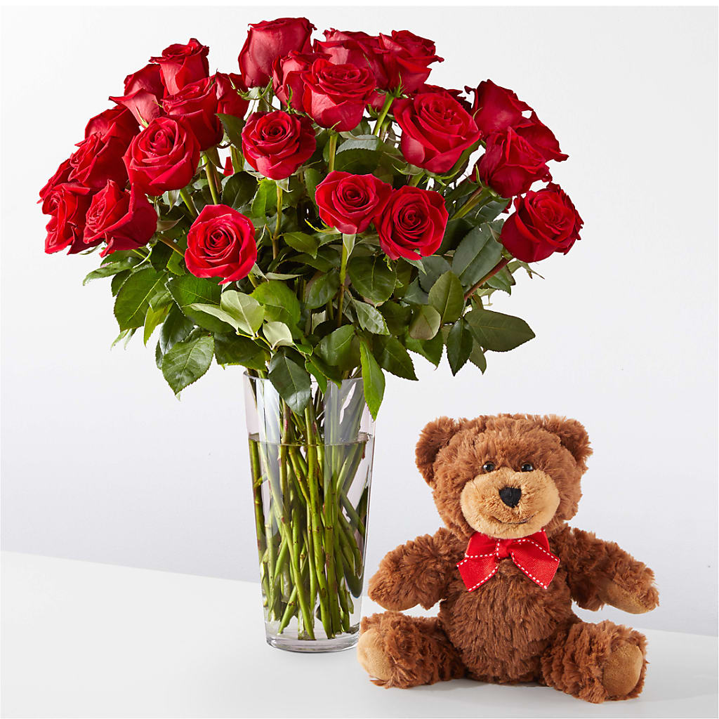 Romantic Long Stem Red Rose Bouquet Bundles – YOUNG'S GREENHOUSE & FLOWER SHOP, Fort Wayne IN
