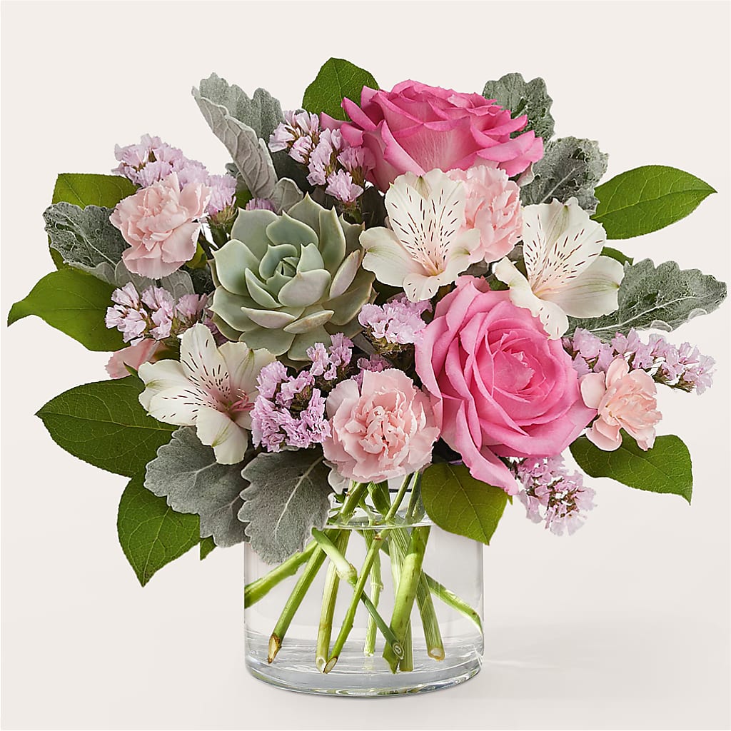 Dusty Rose Bouquet – YOUNG'S GREENHOUSE & FLOWER SHOP, Fort Wayne IN