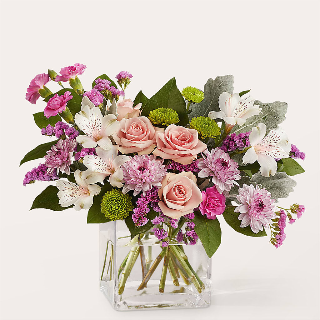 Pink Suede Bouquet – YOUNG'S GREENHOUSE & FLOWER SHOP, Fort Wayne IN