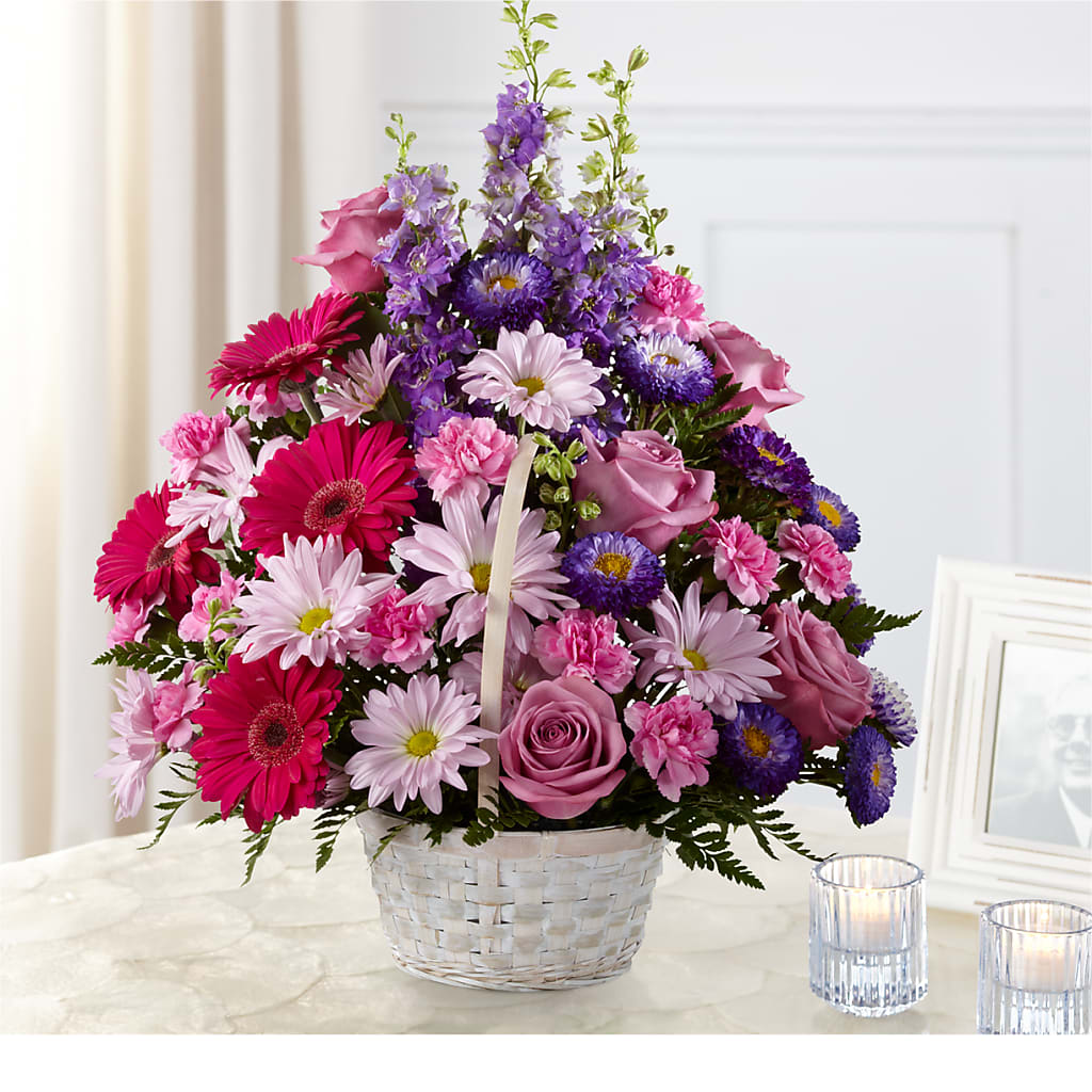 Pastel Peace Basket – YOUNG'S GREENHOUSE & FLOWER SHOP, Fort Wayne IN
