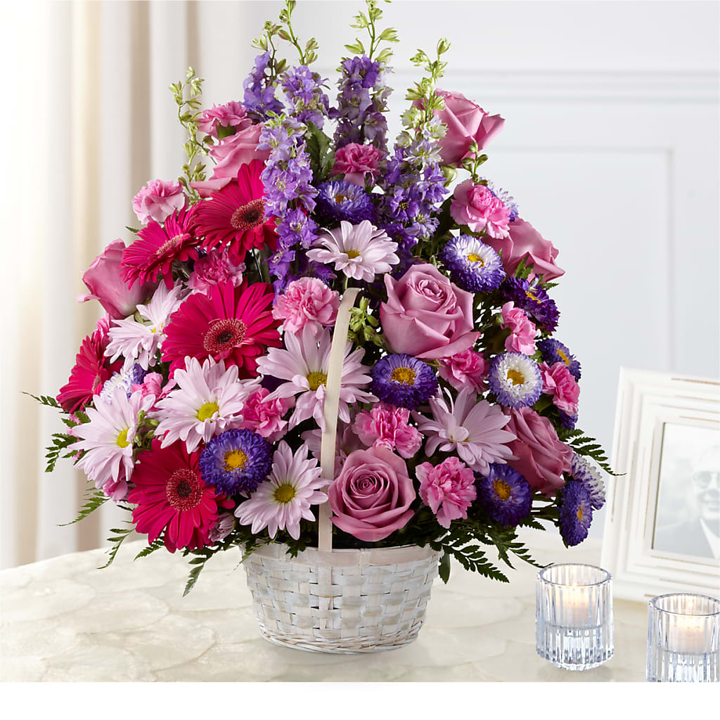 Pastel Peace Basket – YOUNG'S GREENHOUSE & FLOWER SHOP, Fort Wayne IN