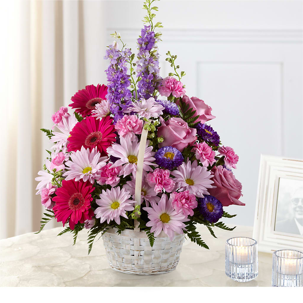 Pastel Peace Basket – YOUNG'S GREENHOUSE & FLOWER SHOP, Fort Wayne IN