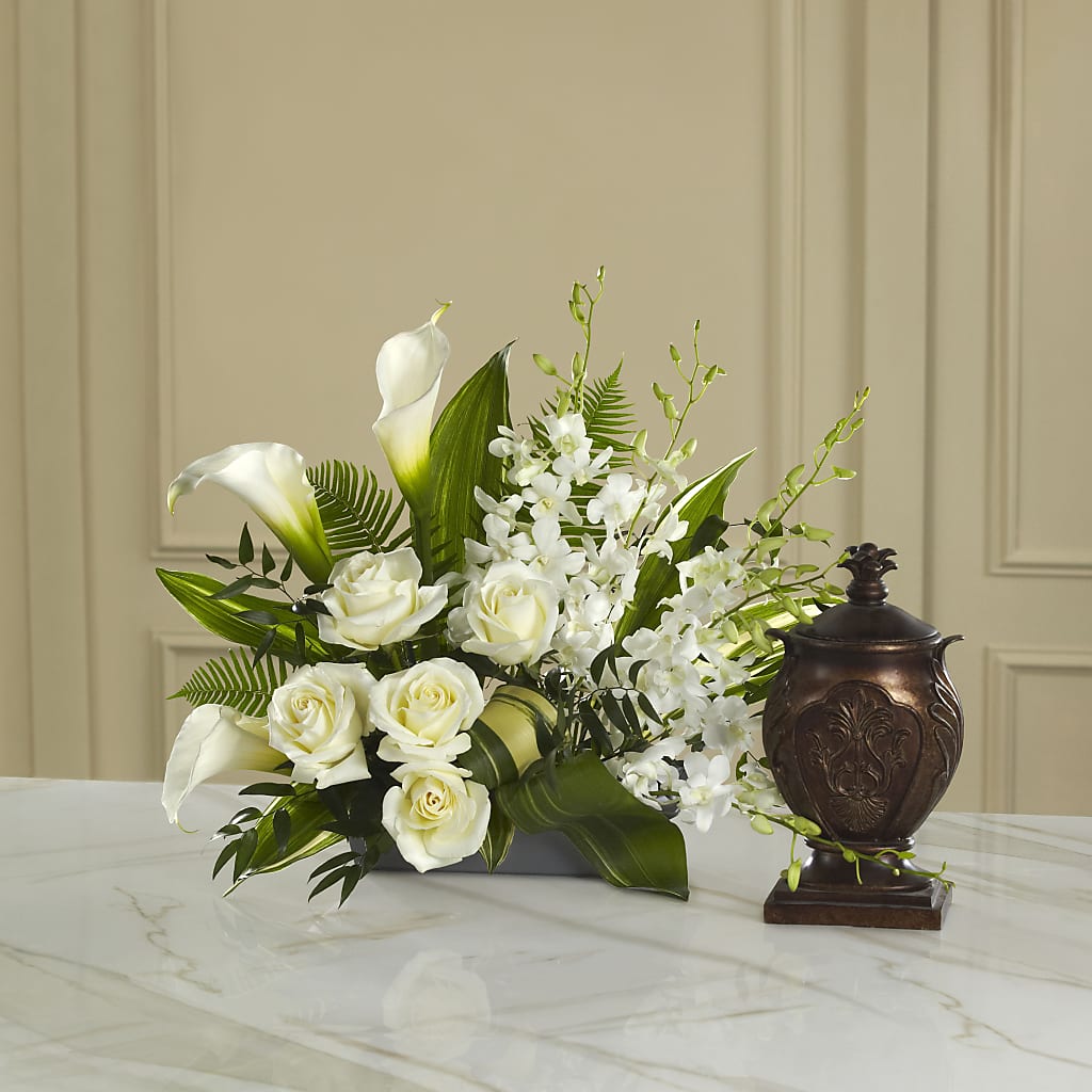 At Peace Arrangement – YOUNG'S GREENHOUSE & FLOWER SHOP, Fort Wayne IN