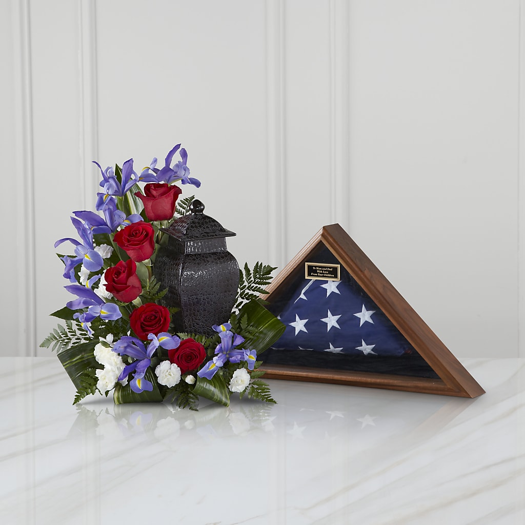 Patriotic Tribute Arrangement – YOUNG'S GREENHOUSE & FLOWER SHOP, Fort Wayne IN
