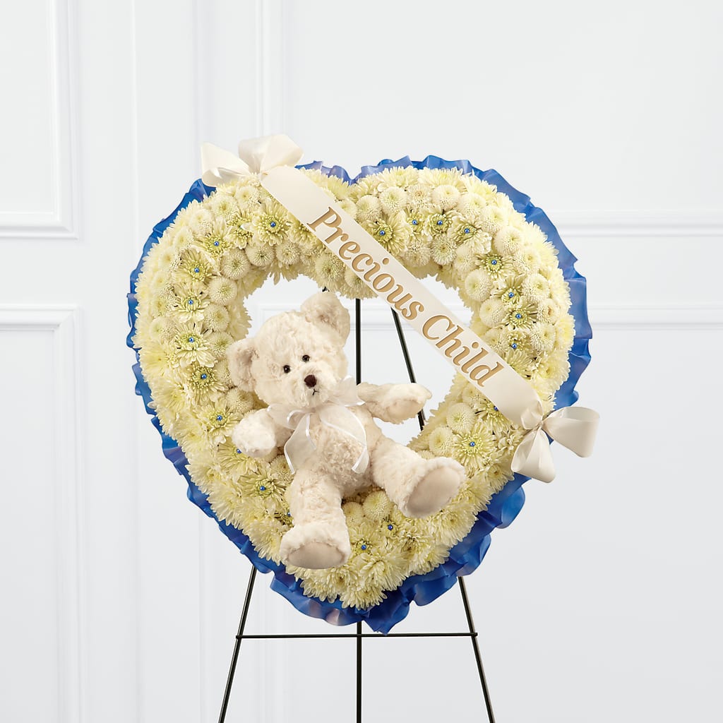 Precious Child Standing Heart – YOUNG'S GREENHOUSE & FLOWER SHOP, Fort Wayne IN