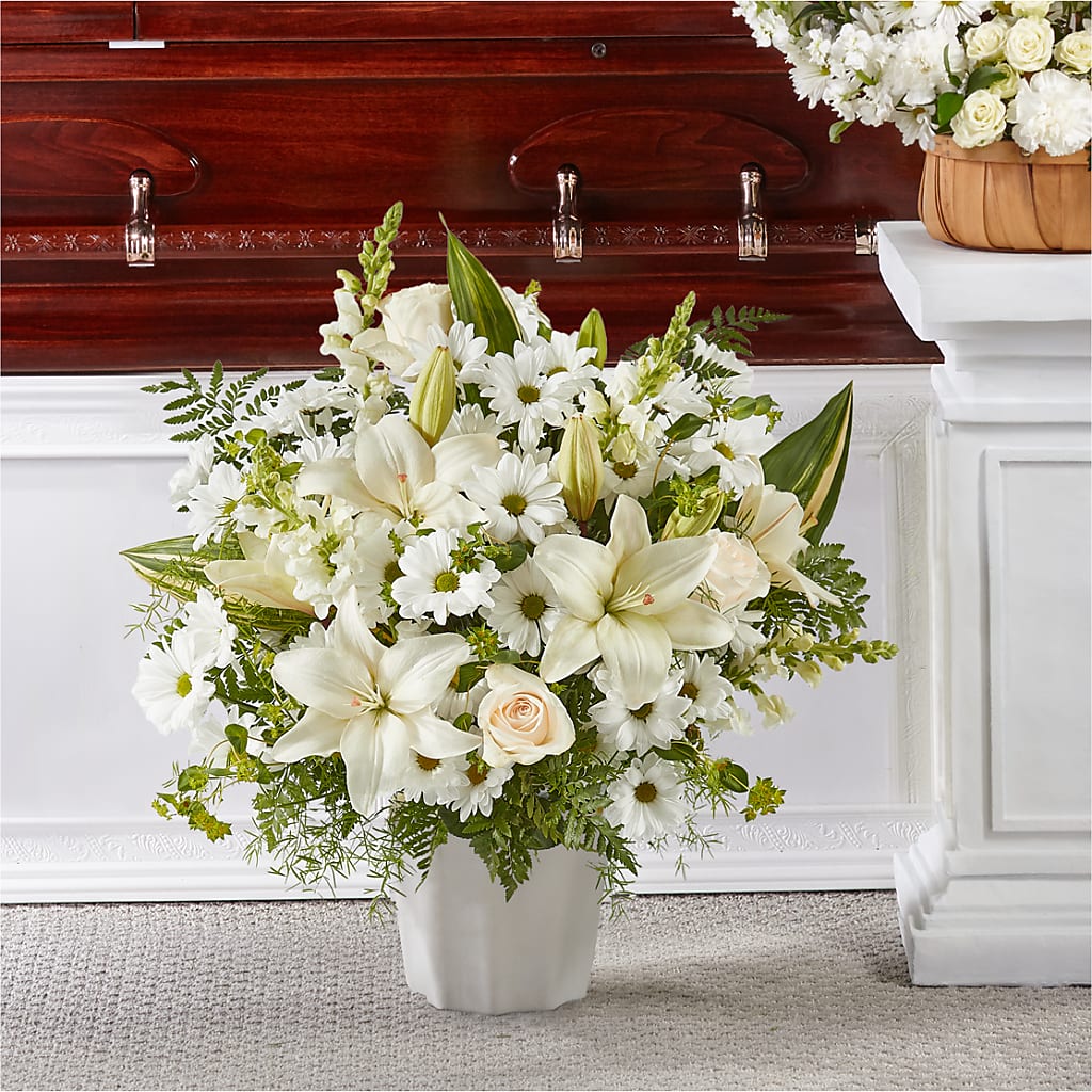 Thoughts of Tranquility Floor Basket – YOUNG'S GREENHOUSE & FLOWER SHOP, Fort Wayne IN