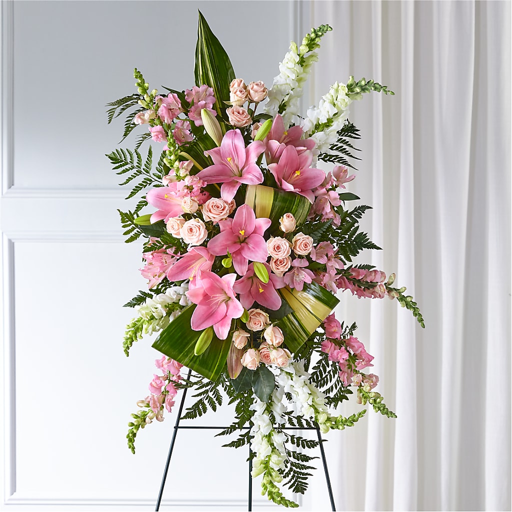 Elegant Embrace Standing Spray – YOUNG'S GREENHOUSE & FLOWER SHOP, Fort Wayne IN