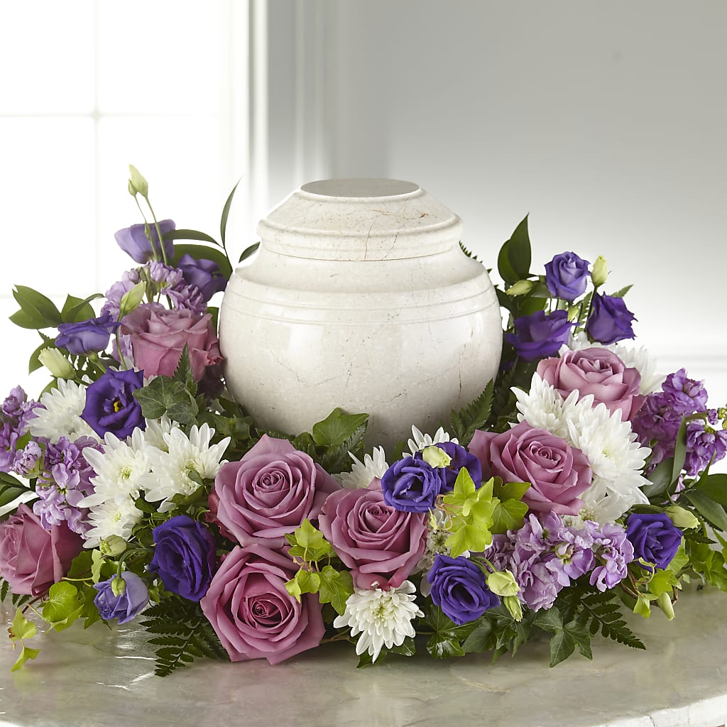 Blooming Sympathy Cremation Adornment – YOUNG'S GREENHOUSE & FLOWER SHOP, Fort Wayne IN