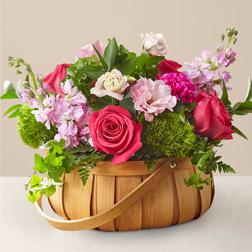 Radiance in Bloom Basket – YOUNG'S GREENHOUSE & FLOWER SHOP, Fort Wayne IN