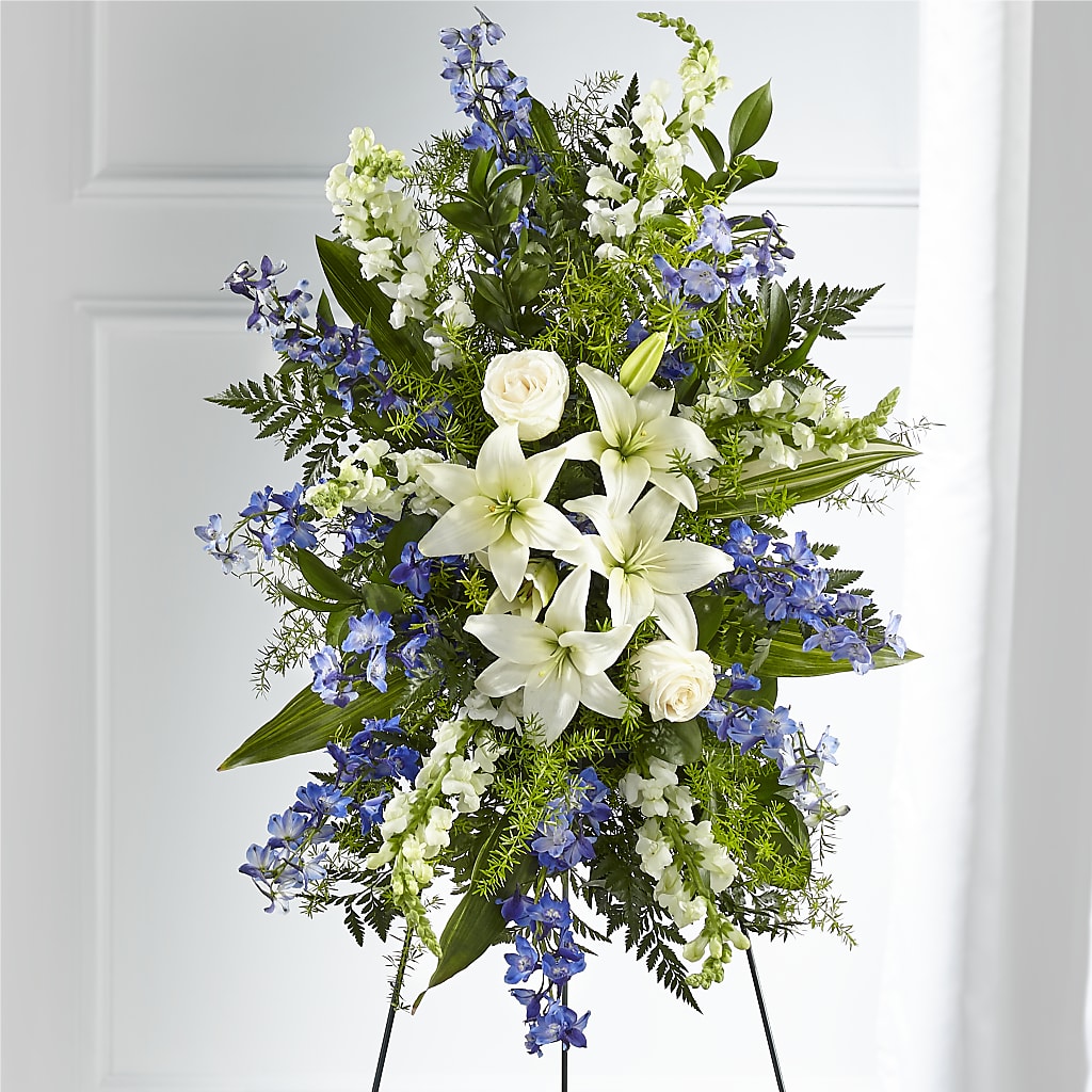 Faithful Friend Standing Spray – YOUNG'S GREENHOUSE & FLOWER SHOP, Fort Wayne IN