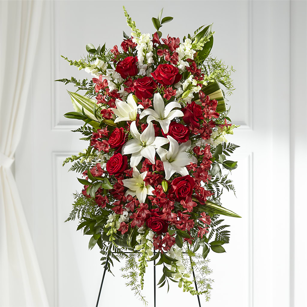 Everlasting Memory Standing Spray – YOUNG'S GREENHOUSE & FLOWER SHOP, Fort Wayne IN