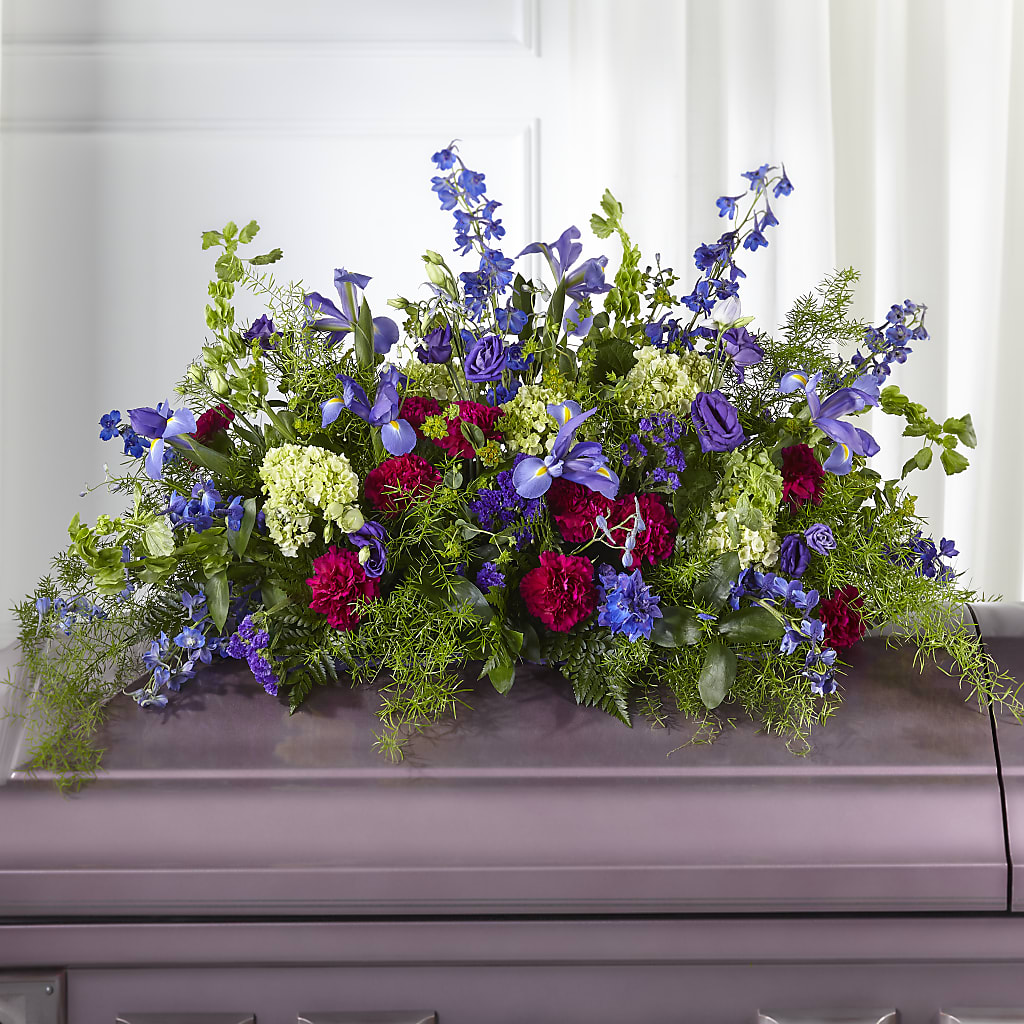 Always Treasured Casket Spray – YOUNG'S GREENHOUSE & FLOWER SHOP, Fort Wayne IN