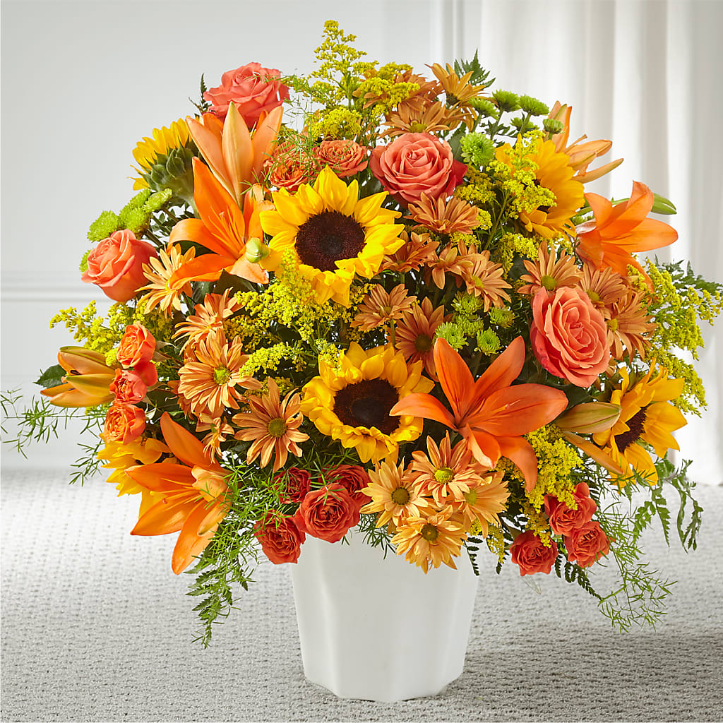 Harvest Thoughts Floor Basket – YOUNG'S GREENHOUSE & FLOWER SHOP, Fort Wayne IN