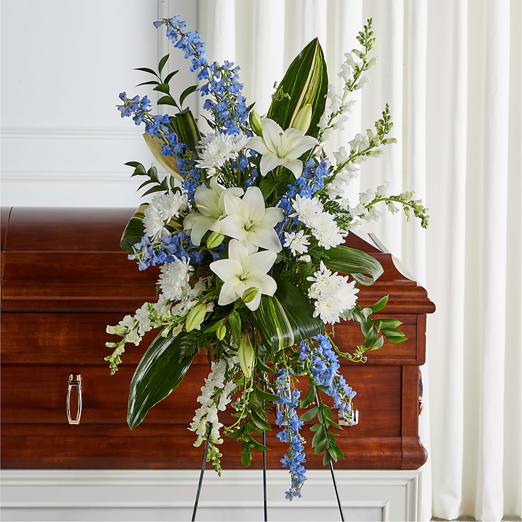 Eternal Impressions Standing Spray – YOUNG'S GREENHOUSE & FLOWER SHOP, Fort Wayne IN
