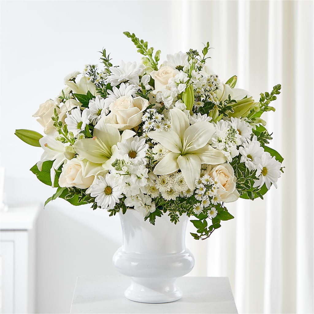 Uplifting Urn Arrangement – YOUNG'S GREENHOUSE & FLOWER SHOP, Fort Wayne IN