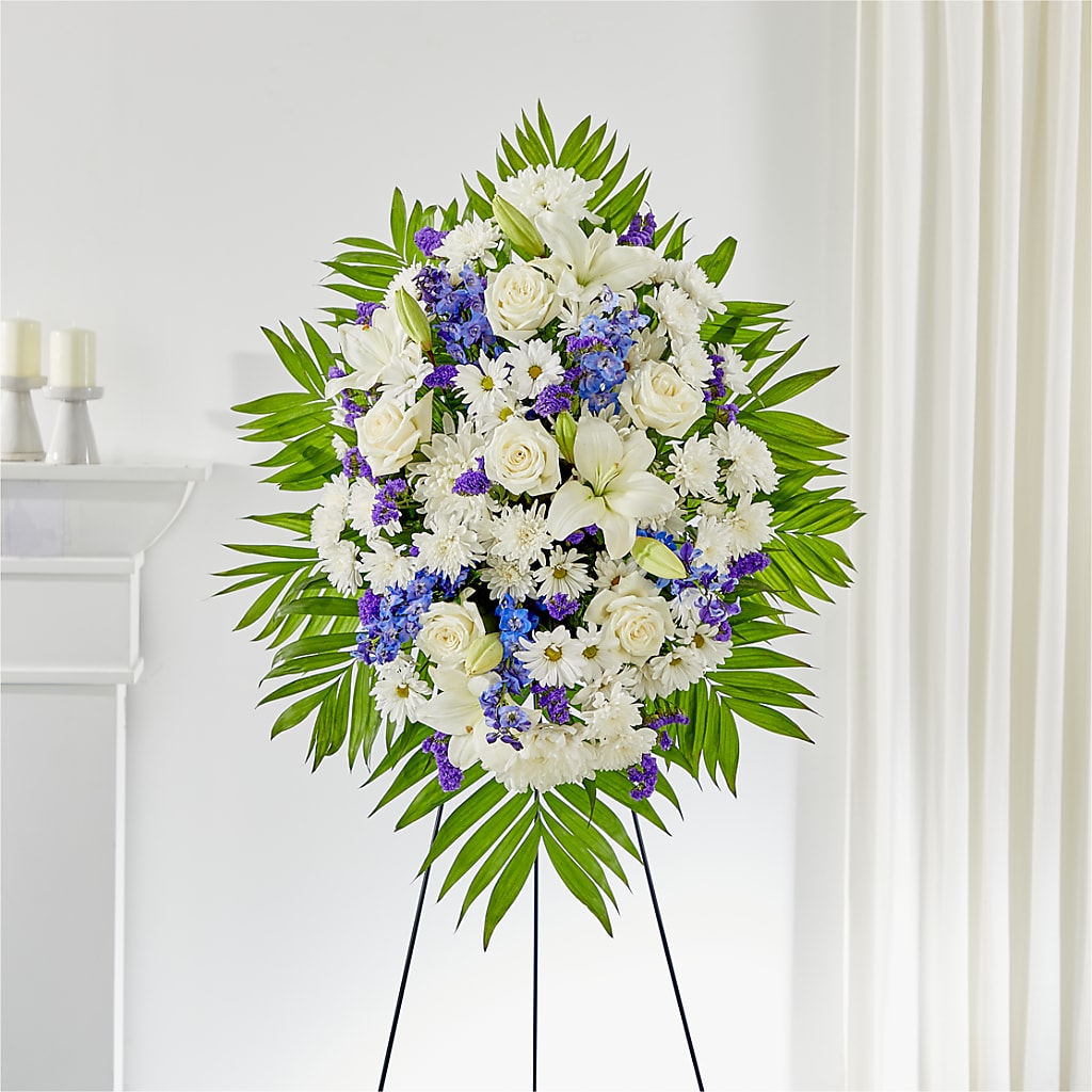 At Rest Standing Spray – YOUNG'S GREENHOUSE & FLOWER SHOP, Fort Wayne IN