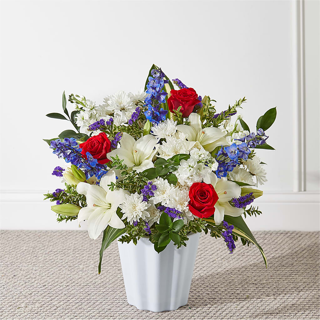 Consoled Floor Basket – YOUNG'S GREENHOUSE & FLOWER SHOP, Fort Wayne IN