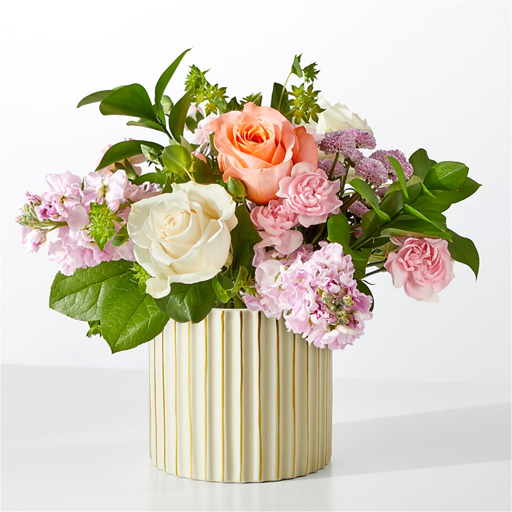 French Market Bouquet with Ivory Vase – YOUNG'S GREENHOUSE & FLOWER SHOP, Fort Wayne IN