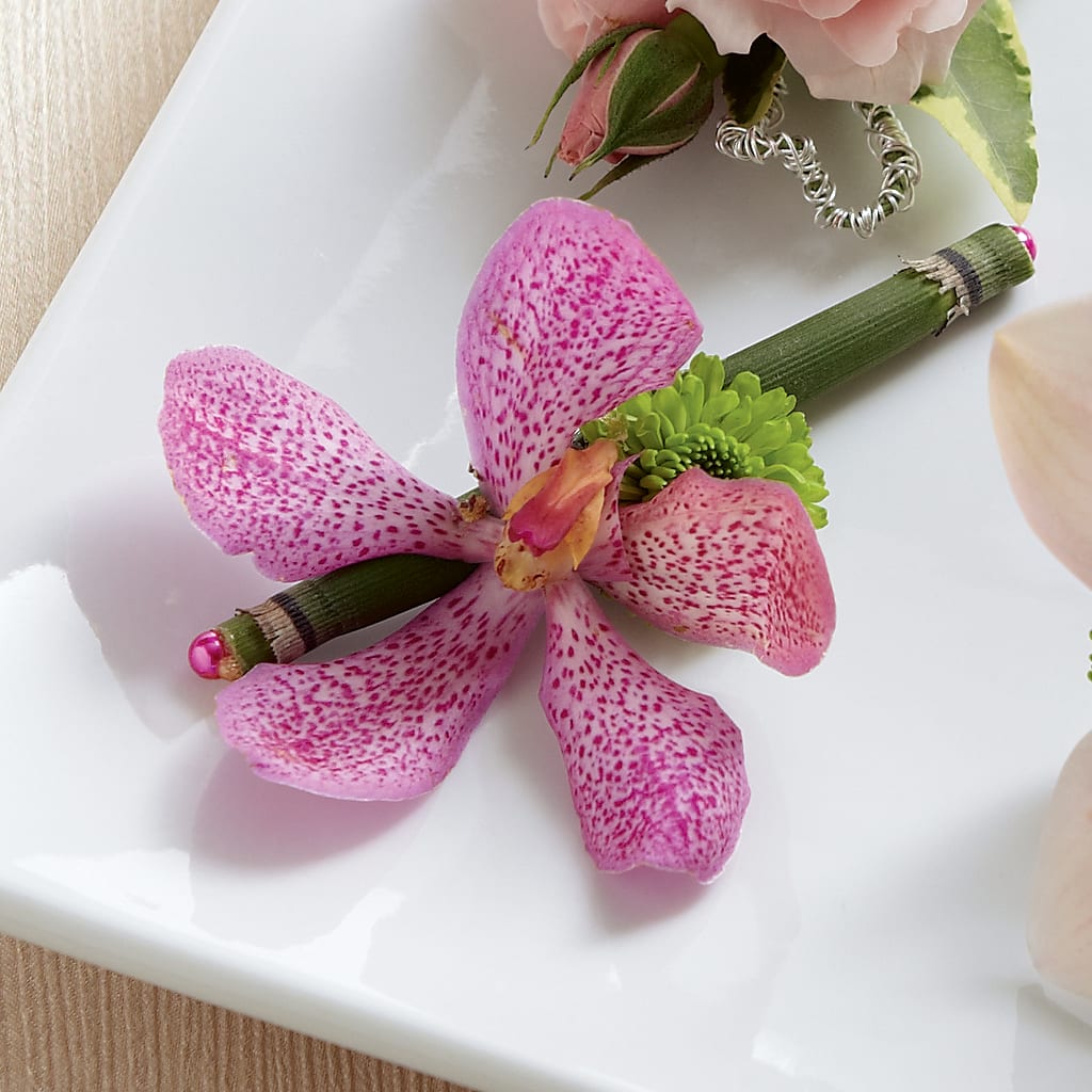 Pink Mokara Boutonniere – YOUNG'S GREENHOUSE & FLOWER SHOP, Fort Wayne IN