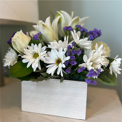Beyond Blue Box Bouquet – YOUNG'S GREENHOUSE & FLOWER SHOP, Fort Wayne IN