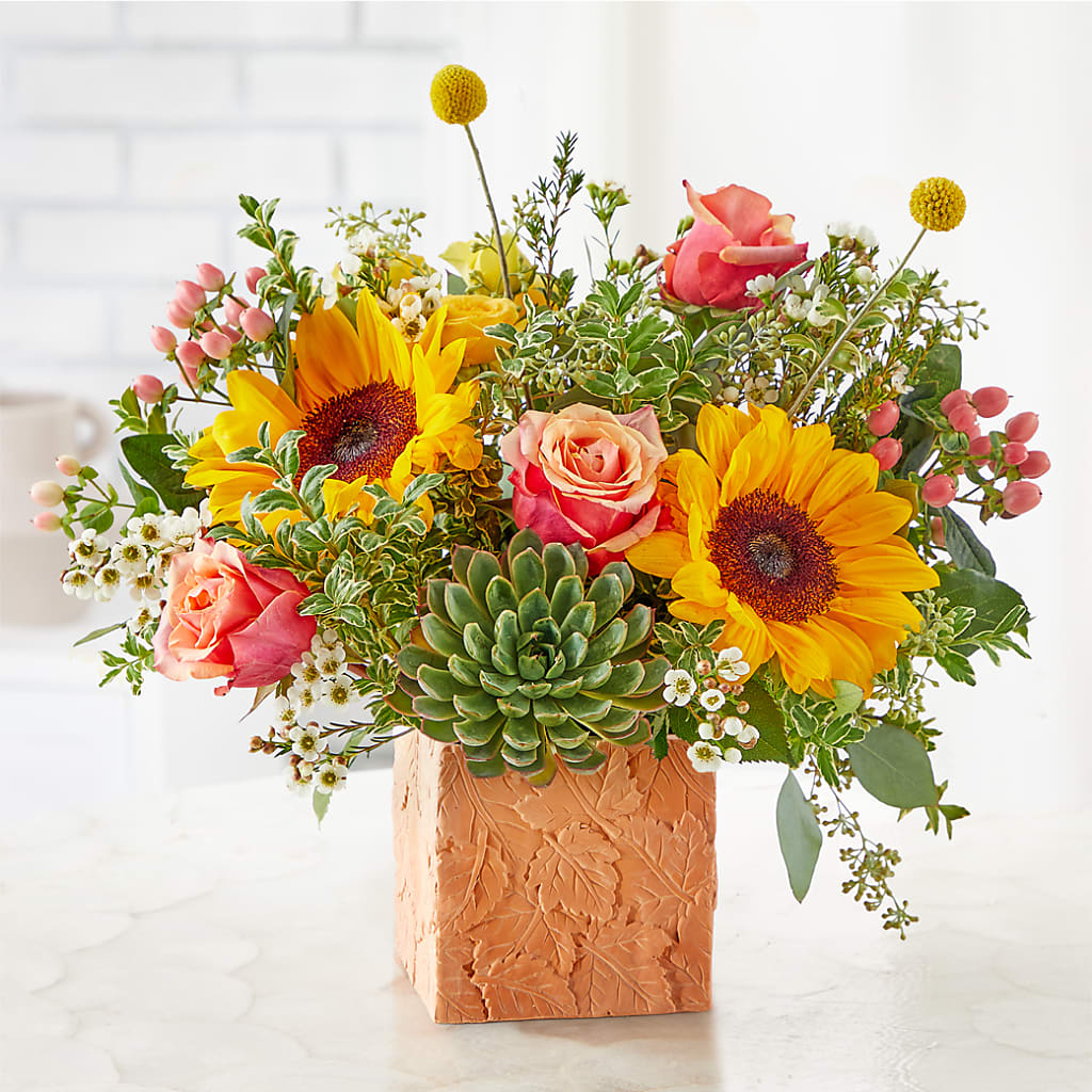 Sunflower Season Bouquet – YOUNG'S GREENHOUSE & FLOWER SHOP, Fort Wayne IN