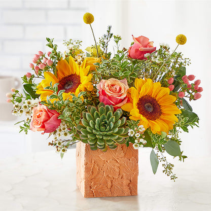 Sunflower Season Bouquet – YOUNG'S GREENHOUSE & FLOWER SHOP, Fort Wayne IN