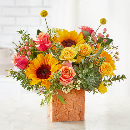 Sunflower Season Bouquet – YOUNG'S GREENHOUSE & FLOWER SHOP, Fort Wayne IN