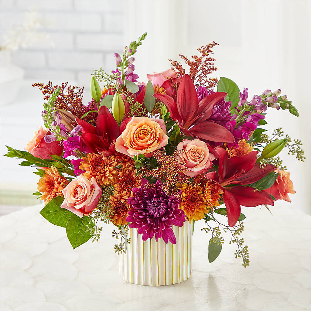 Burgundy Landscape Bouquet – YOUNG'S GREENHOUSE & FLOWER SHOP, Fort Wayne IN