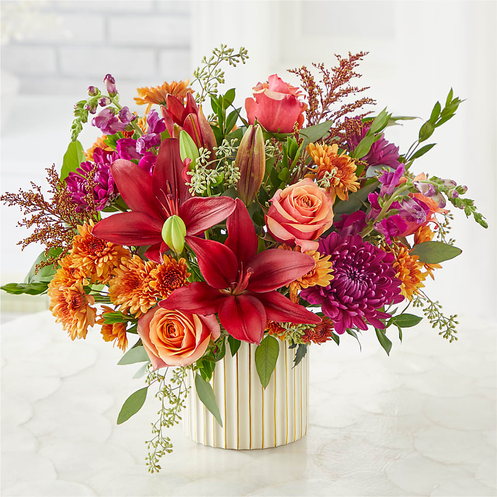 Burgundy Landscape Bouquet – YOUNG'S GREENHOUSE & FLOWER SHOP, Fort Wayne IN
