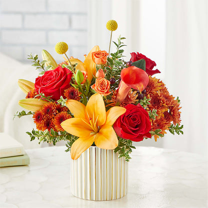 Scarlet Skies Bouquet – YOUNG'S GREENHOUSE & FLOWER SHOP, Fort Wayne IN
