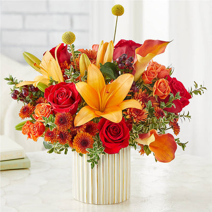 Scarlet Skies Bouquet – YOUNG'S GREENHOUSE & FLOWER SHOP, Fort Wayne IN