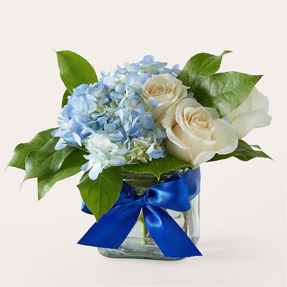 Sky Blue Delight Bouquet – YOUNG'S GREENHOUSE & FLOWER SHOP, Fort Wayne IN