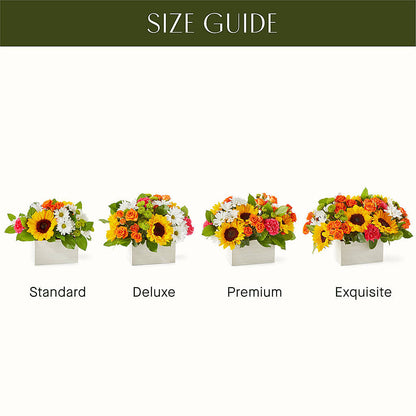 Sun-drenched Blooms Box Bouquet – YOUNG'S GREENHOUSE & FLOWER SHOP, Fort Wayne IN