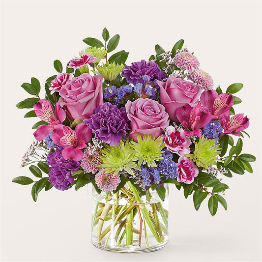 Glass Half Full Bouquet – YOUNG'S GREENHOUSE & FLOWER SHOP, Fort Wayne IN