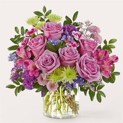 Glass Half Full Bouquet – YOUNG'S GREENHOUSE & FLOWER SHOP, Fort Wayne IN
