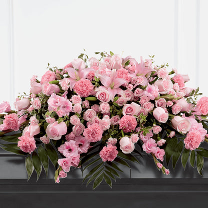 Garden of Comfort Casket Spray (Standard) – YOUNG'S GREENHOUSE & FLOWER SHOP, Fort Wayne IN