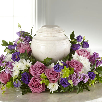 Blooming Sympathy Cremation Adornment – YOUNG'S GREENHOUSE & FLOWER SHOP, Fort Wayne IN