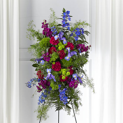 Heavenly Skies Standing Spray – YOUNG'S GREENHOUSE & FLOWER SHOP, Fort Wayne IN