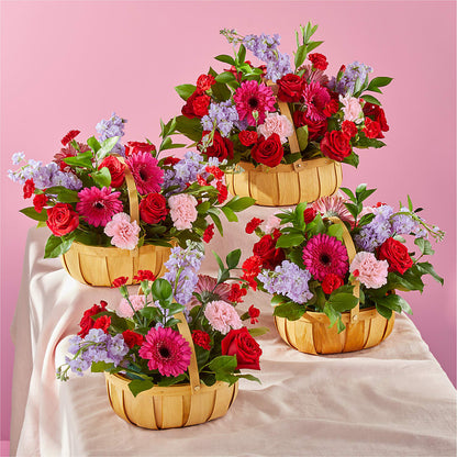 Pink Picnic Basket – YOUNG'S GREENHOUSE & FLOWER SHOP, Fort Wayne IN