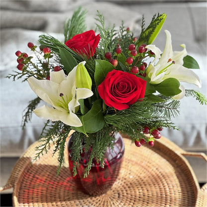 Evergreen Delight Bouquet – YOUNG'S GREENHOUSE & FLOWER SHOP, Fort Wayne IN