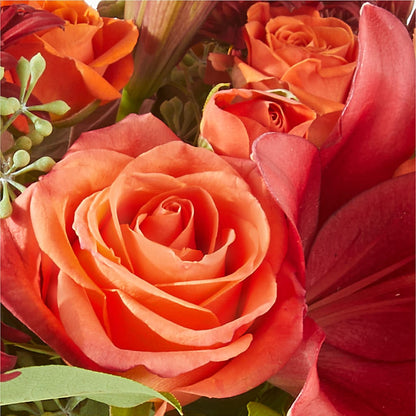 Crimson Leaves Bouquet – YOUNG'S GREENHOUSE & FLOWER SHOP, Fort Wayne IN