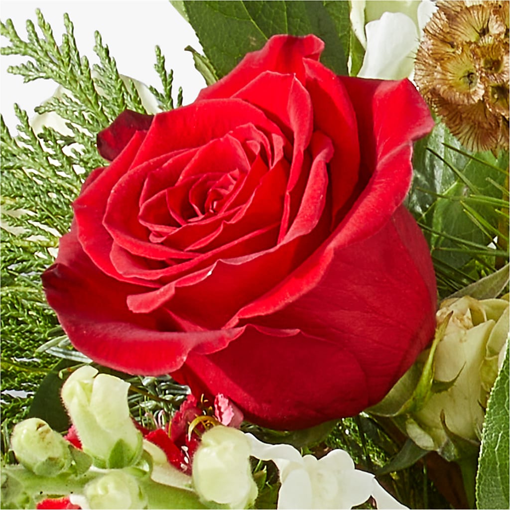 Deck the Halls Bouquet – YOUNG'S GREENHOUSE & FLOWER SHOP, Fort Wayne IN