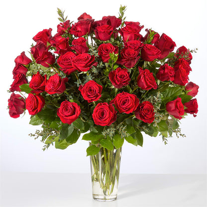 Forever Yours Fifty Stem Red Rose Bouquet – YOUNG'S GREENHOUSE & FLOWER SHOP, Fort Wayne IN