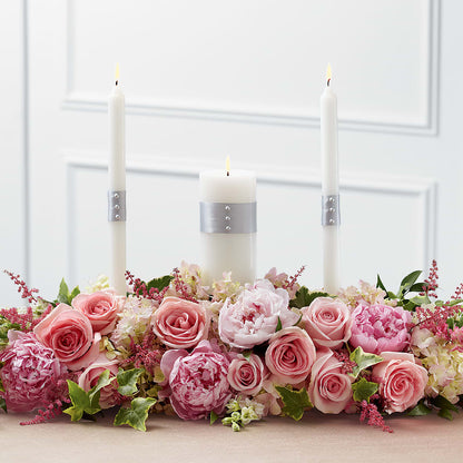 Worldwide Romance Unity Candle Arrangement – YOUNG'S GREENHOUSE & FLOWER SHOP, Fort Wayne IN
