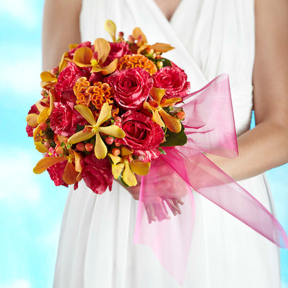 Brilliant Shades of Love Bouquet – YOUNG'S GREENHOUSE & FLOWER SHOP, Fort Wayne IN