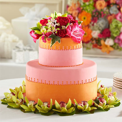 Sweet Citrus Cake Decor – YOUNG'S GREENHOUSE & FLOWER SHOP, Fort Wayne IN